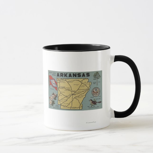 Tasse ArkansasGrandes lettres ScènesArkansas 2 (Droite)
