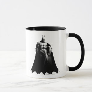 Tasse Arkham   Pose large noir et blanc Batman