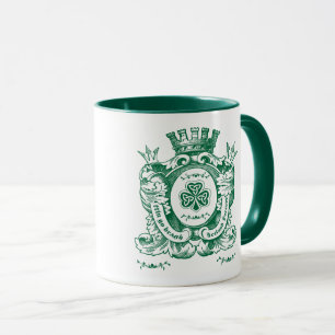 Tasse Arme shamrock Crest St.Patrick's Day