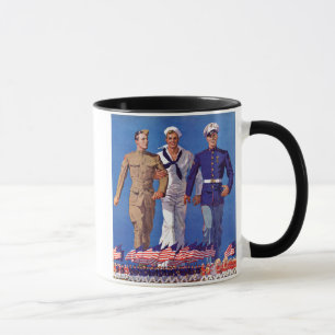 Tasse Armée, Marine et Marines