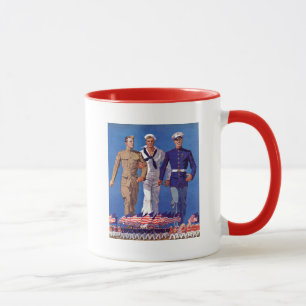 Tasse Armée, marine et marines