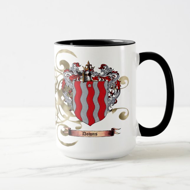 Tasse Armoiries de Downs (2 côtés) (Droite)