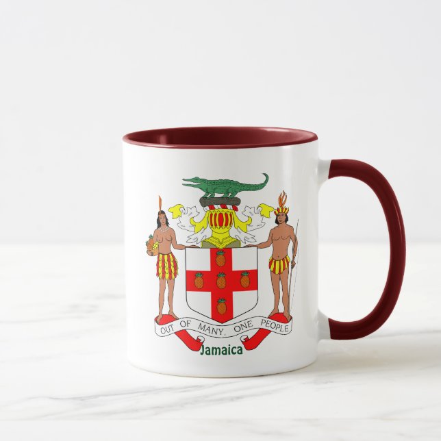 Tasse Armoiries et hymne jamaïcains (Droite)