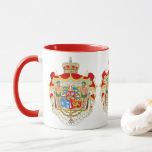 Tasse Armoiries royales danoises vintage du Danemark