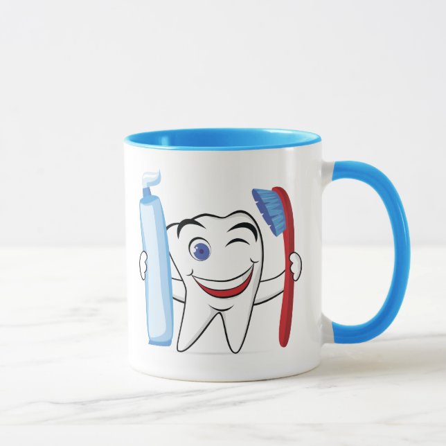Tasse Arrière - plan Animé de dent (Droite)