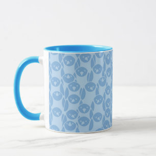 Tasse Arrière - plan bleu de motif de pingouins