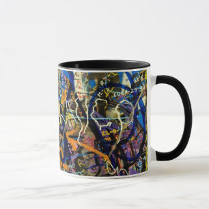 Tasse Arrière - plan de graffiti