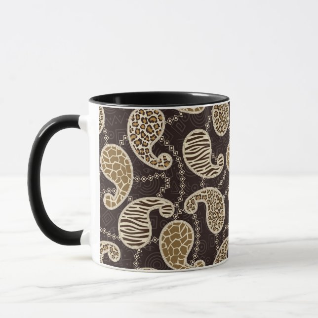 Tasse Arrière - plan de style de Paisley (Gauche)