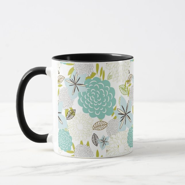 Tasse Arrière - plan floral 5 (Gauche)