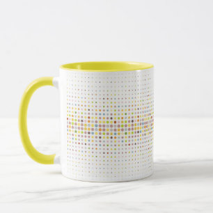 Tasse Arrière - plan multicolore de point
