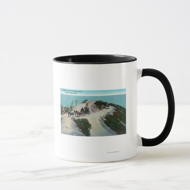 Tasse Arrondir la boucle sur la route de la scène (Droite)