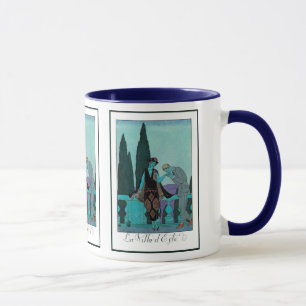 Tasse Art Déco vintage La Villa d'Este par George Barbie