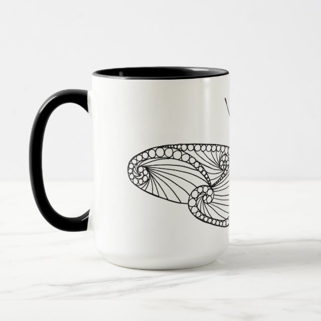 Tasse Art inspiré de papillon (Gauche)