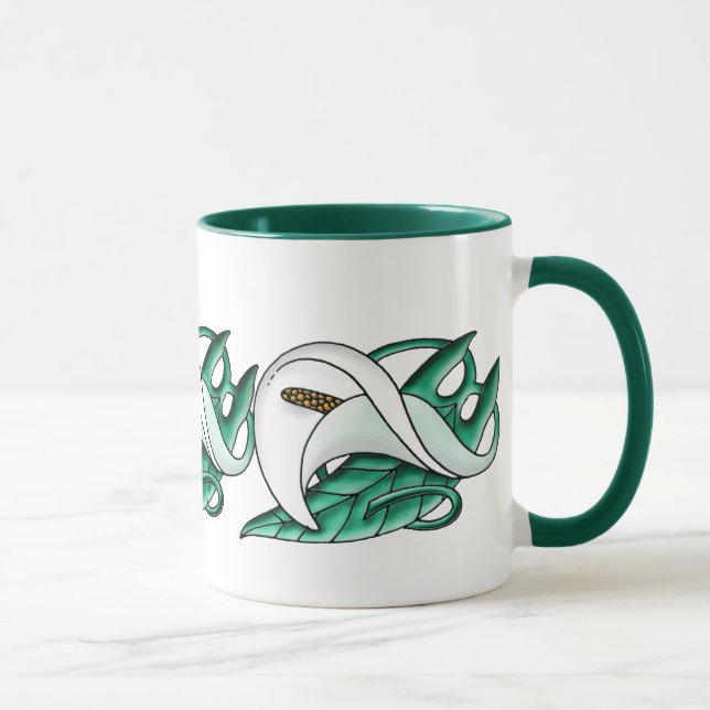 Tasse Art Nouveau calla lily (Droite)