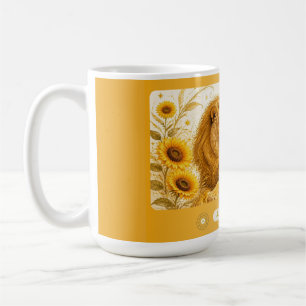 Tasse Art Nouveau Tournesol Lion