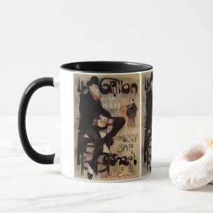 Tasse Art Nouveau vintage Le Grillon, Bière Boire Homme