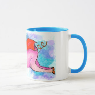 Tasse Art Porc-Original volant par Streater CARRÉ