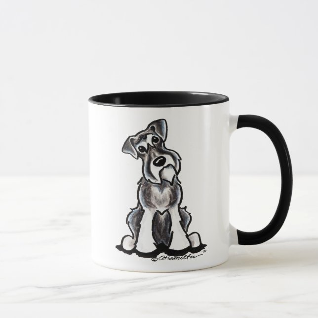 Tasse Asseyez-vous à Joli Schnauzer (Droite)