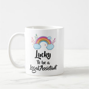 Tasse assistant juridique chanceux
