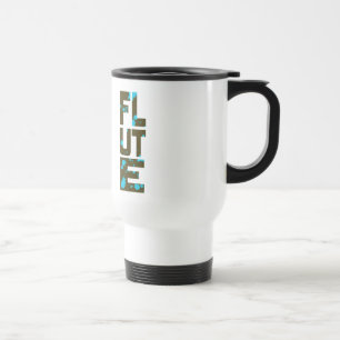 Tasse asymétrique de voyage de cannelure