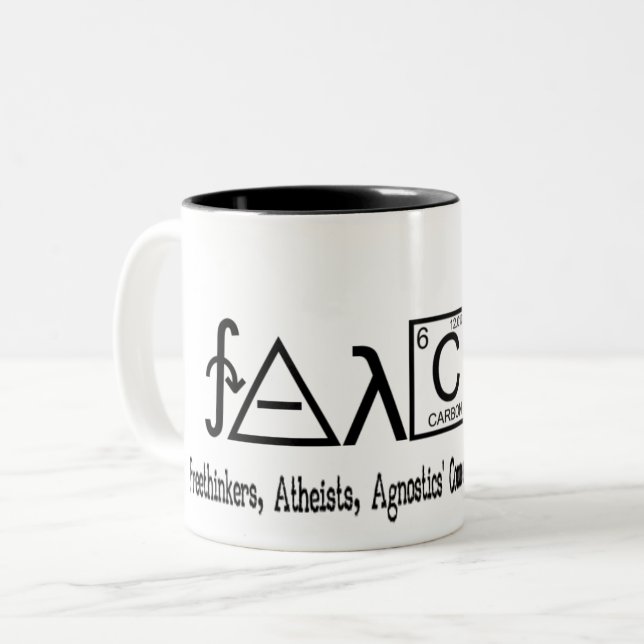 Tasse athée de coffe de groupe de FAACT (Devant gauche)
