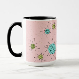 Tasse atomique iconique rose de Starbursts