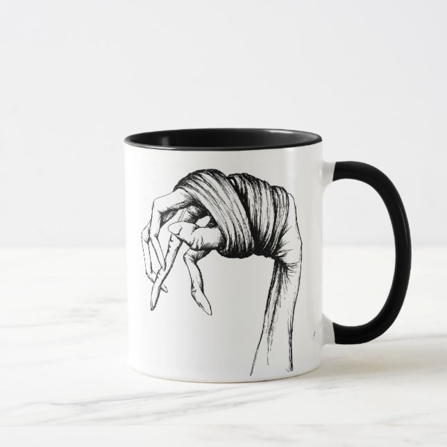 Tasse attachée de mains (Droite)