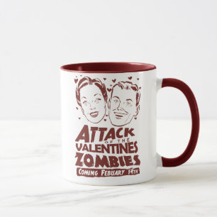 Tasse Attaque des zombis de Valentines