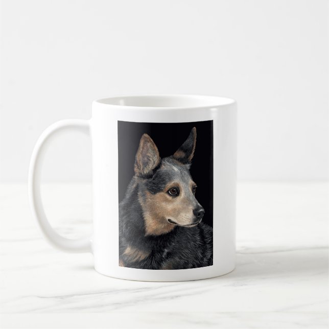 Tasse australienne de chien de bétail - "Quigley " (Gauche)