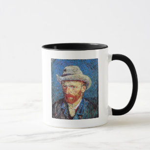 Tasse Autoportrait de Vincent Van Gogh au chapeau de feu