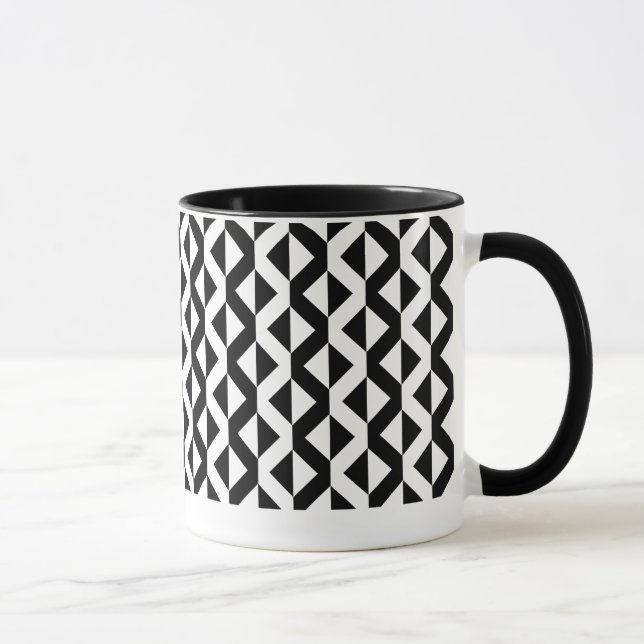 Tasse Autre ZigZags - noir et blanc (Droite)