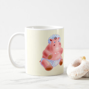 Tasse avec bébé hippopotame
