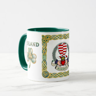 Tasse avec bouclier irlandais Claddagh Barrett