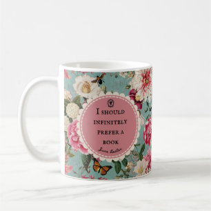 Tasse avec citation de livre de Jane Austen