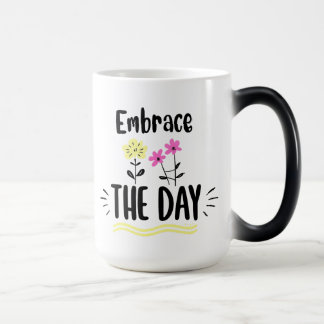 Tasse avec citation inspirante Embrasser la journé