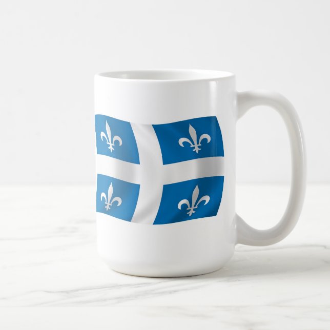 Tasse avec drapeau du Québec (Droite)