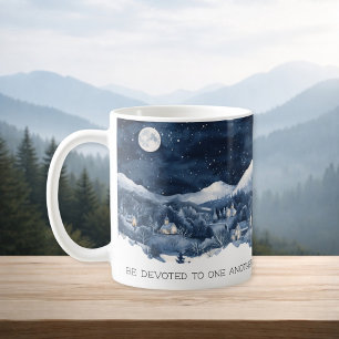 Tasse avec Écriture Biblique Montagne de Neige Rom