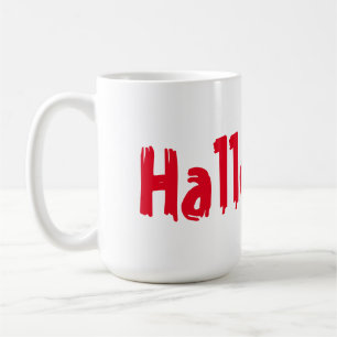 Tasse avec impression de texte Halloween Nuit effr