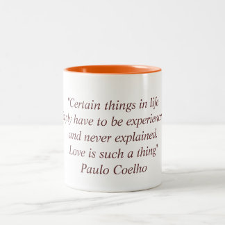 Tasse avec la citation de Paulo Coelho