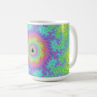 Tasse avec la fractale de Mandelbrot