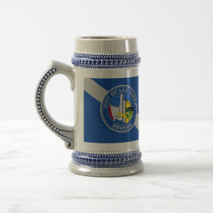 Tasse avec le drapeau de la ville de Las Vegas,