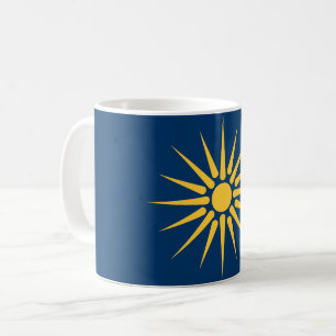 Tasse avec le drapeau de Macédoine, Grèce