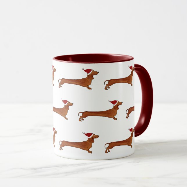 Tasse avec le motif de teckel (Devant droit)