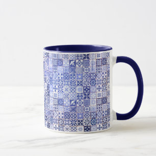 Tasse avec le motif portugais de tuiles - Azulejos