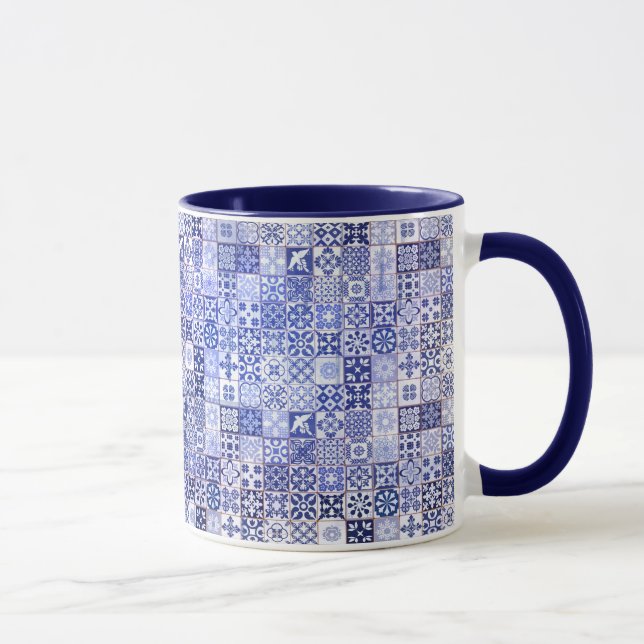 Tasse avec le motif portugais de tuiles - Azulejos (Droite)