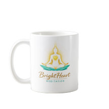 Tasse avec logo de méditation Female Brightheart