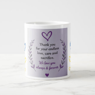 Tasse avec motif de cœur pour la fête des mères