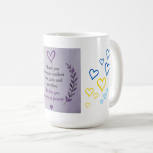 Tasse avec motif de cœur pour la fête des mères