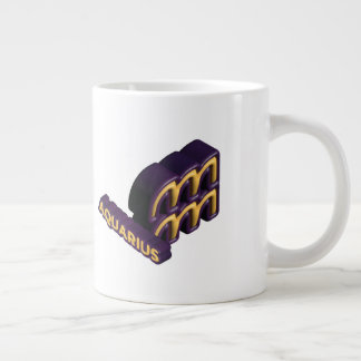 Tasse avec signe du zodiaque Verseau et texte desi