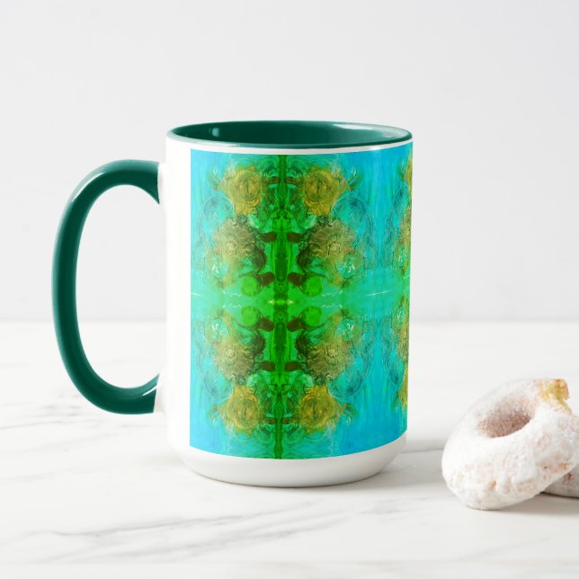 Tasse Aventure verte aztèque (Avec donut)